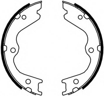 Колодки тормозные барабанные FERODO FSB4107