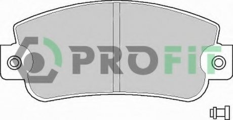 Колодки тормозные дисковые PROFIT 5000-0346 (фото 1)