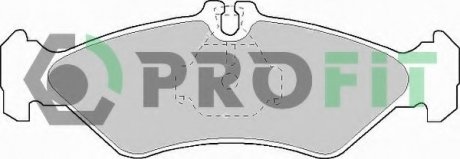 Колодки тормозные дисковые PROFIT 5000-1039 (фото 1)