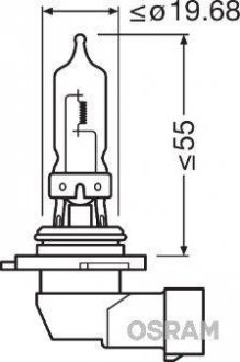 Автолампа галогенова 100W OSRAM 69005 SBP