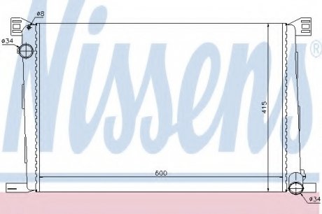 Радиатор охлаждения NISSENS 69706
