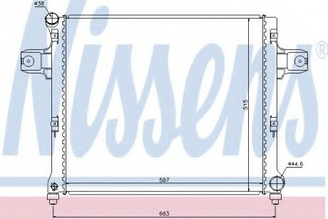 Радиатор охлаждения NISSENS 61022