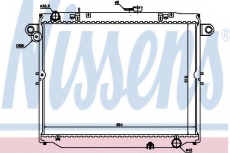 Радиатор охлаждения NISSENS 64881