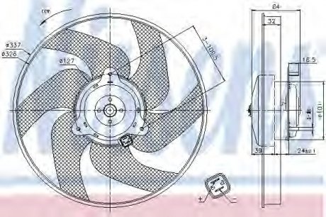 Вентилятор радиатора NISSENS 85666