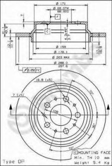 Диск тормозной BREMBO 08.7765.75