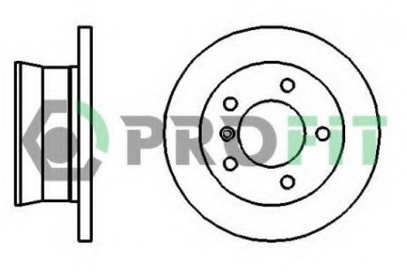 Диск тормозной PROFIT 5010-2001
