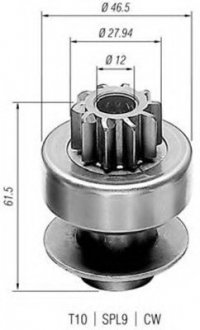 Бендикс стартера MAGNETI MAGNETI MARELLI AMB0165