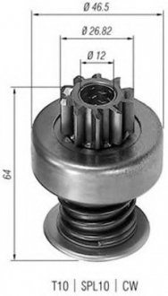 Бендикс стартера MAGNETI MAGNETI MARELLI AMB0055