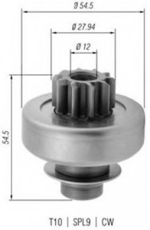 Бендикс стартера MAGNETI MAGNETI MARELLI AMB0379