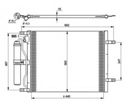 Конденсер кондиционера NRF 35784