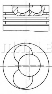 Поршень MAHLE MAHLE / KNECHT 03041 00