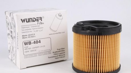 Фільтр паливний Scudo/Jumpy/Expert 2.0JTD/HDi 99-04 (с-ма Bosch) WUNDER WB-404 (фото 1)