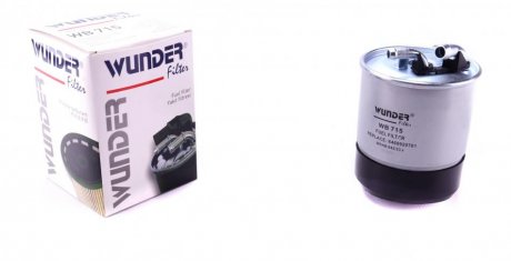 Фільтр паливний MB Sprinter 2.2-3.0CDI (+відп. датчика води)) WUNDER WB-715 (фото 1)