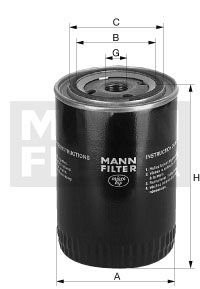 Фильтр масляный VW Caddy II 1.6 (без упаковки) W 719/30 (10) -FILTER MANN W 719/30 (10) (фото 1)