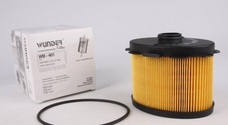 Фільтр паливний Berlingo/Partner 1.9D (DW8) 98- WUNDER WB-401