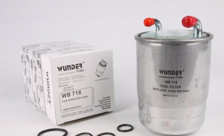 Фільтр паливний MB Sprinter 2.2CDI OM651 09- WUNDER WB-718 (фото 1)