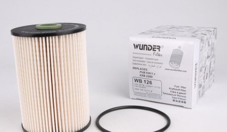 Фильтр топливный VW Caddy 1.9/2.0 TDI/SDI 03- WUNDER WB-126 (фото 1)