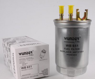 Фільтр палива Fiat Doblo 1.9JTD 01- WUNDER WB-651 (фото 1)