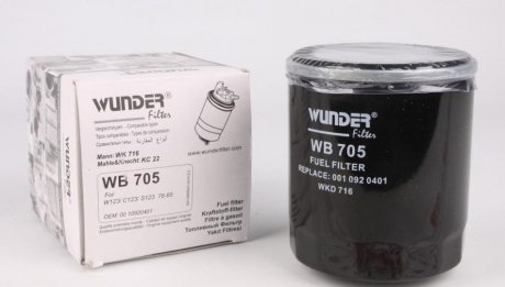 Фільтр паливний OM615-617 WUNDER WB-705 (фото 1)