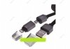 Кабель PULSO USB - Micro USB/Apple 1m white (плоский) CP-002W (500) (фото 3)