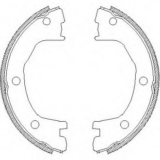 Гальмівні колодки барабанні, к-кт. ROADHOUSE 4712.00