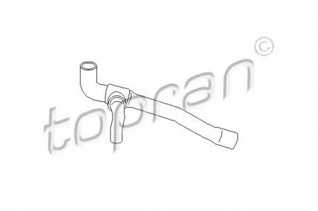 Шланг гумовий сист. охлаждений. TOPRAN / HANS PRIES 109009 (фото 1)