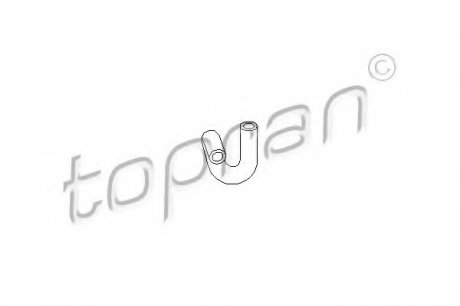 Шланг гумовий сист. охолоджен. TOPRAN / HANS PRIES 107304 (фото 1)