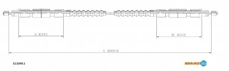 Трос зупиночних гальм ADRIAUTO 1102491