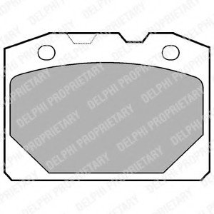 Тормозные колодки, дисковые. Delphi LP92