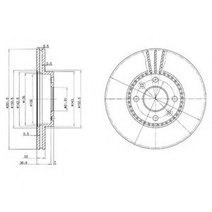 Тормозной диск Delphi BG2693 (фото 1)