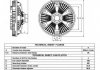 Віскомуфта вентилятора (165мм)) RVI MASCOTT DXi3/ZD3A600/ZD3A604 NRF 49040 (фото 6)