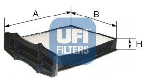 Фільтр, повітря у внутрішньому просторі UFI 53.105.00 (фото 1)