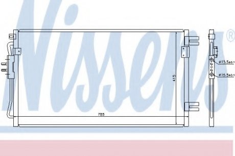 Конденсер кондиционера NISSENS 94806