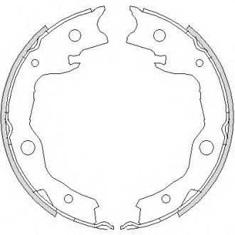 Гальмівні колодки барабанні, к-кт. ROADHOUSE 4752.00