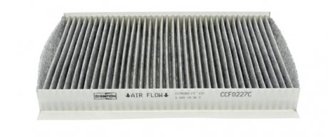 Фільтр салону CITROEN C2, C3, PEUGEOT 307, 408 03 - вугільний CHAMPION CCF0227C (фото 1)