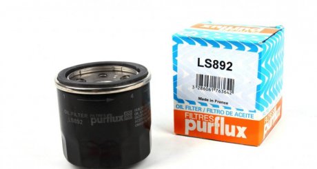 Фільтр масляний Mazda 1.6/2.0 87- PURFLUX LS892 (фото 1)