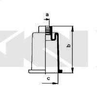 Пильовик кермового механізму (GKN) SPIDAN 83968 (фото 1)