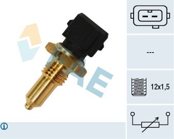 Датчик температури охолоджувальної рідини BMW/Rover 95- (2 конт.) (M12x1.5) FAE 33155 (фото 1)