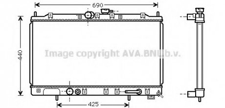 Радиатор AVA AVA COOLING MT 2139 (фото 1)