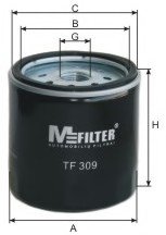 Фільтр масляний FORD TRANSIT M-FILTER TF309 (фото 1)