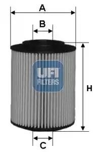 Масляний фільтр UFI 25.075.00