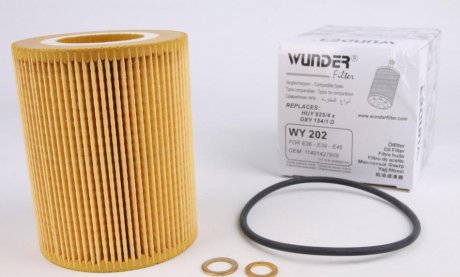 Фільтр масляний BMW 95- WUNDER WY-202 (фото 1)