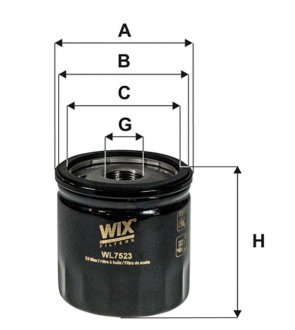 Фільтр масляний WIX FILTERS WL7523 (фото 1)