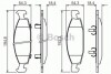 Колодки гальмівні дискові BOSCH 0986424666 (фото 1)