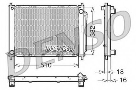 Радіатор охолодження DENSO DRM23100