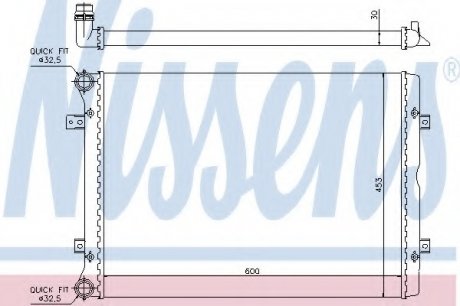 Радіатор охолодження NISSENS 65014