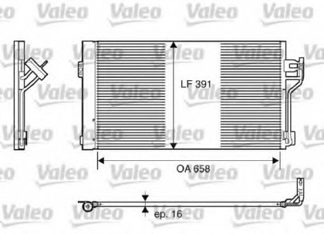 Конденсер кондиционера Valeo 817842 (фото 1)