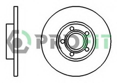 Диск тормозной PROFIT 5010-0324