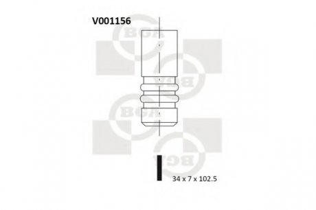 Клапан двигуна BGA V001156 (фото 1)
