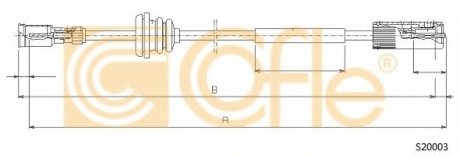 Трос спідометра COFLE S20003 (фото 1)
